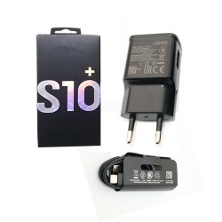 Travel Adapter S10+ with 1m USB C Cable 5V Black Travel Adapter S10+ with 1m USB C Cable 5V Black